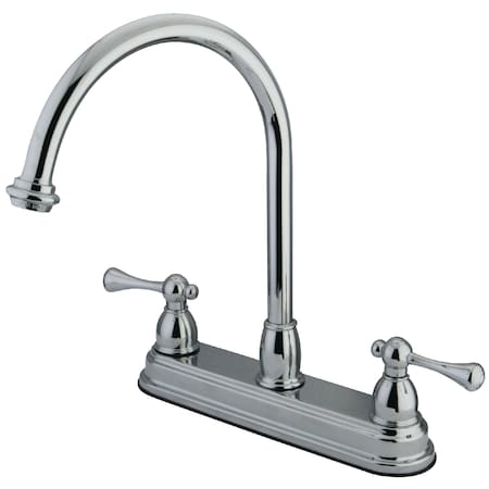 Kingston Brass 8" Centerset Kitchen Faucet, Chrome KB3741BL